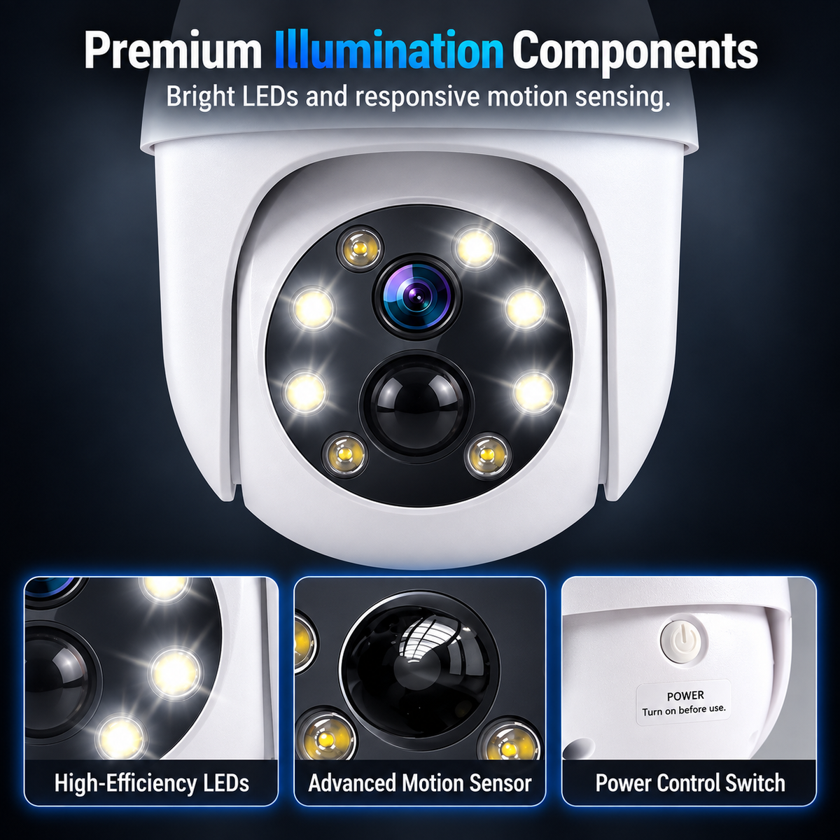 Solar Motion Sensor Security Light – Wire-Free Outdoor LED Light for Farms, Gates & Driveways