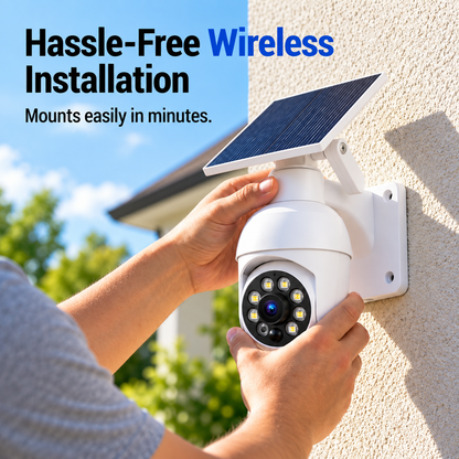 Solar Motion Sensor Security Light – Wire-Free Outdoor LED Light for Farms, Gates & Driveways