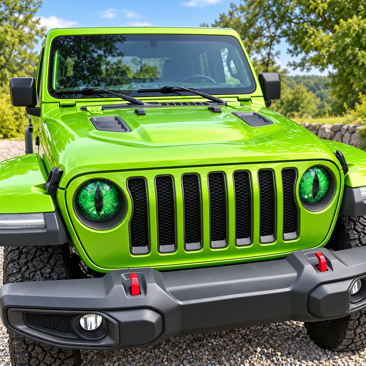 🔥 LAST DAY – 50% OFF Beast Eyes Headlight Decals – Fierce Custom Look, 1 Pair