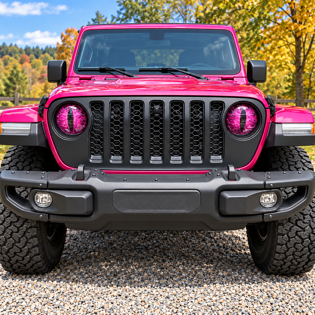 🔥 LAST DAY – 50% OFF Beast Eyes Headlight Decals – Fierce Custom Look, 1 Pair