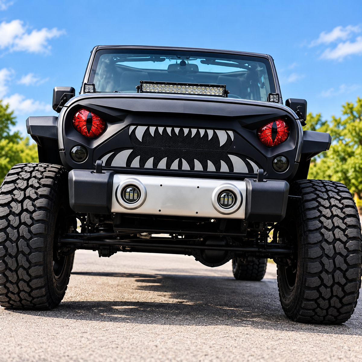 🔥 LAST DAY – 50% OFF Beast Eyes Headlight Decals – Fierce Custom Look, 1 Pair