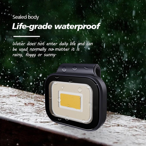 Magnetic Camping Light Rechargeable 500 Lumen COB Light Hands Free