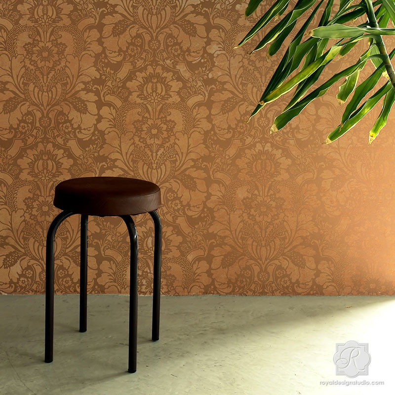 Lisabetta Damask Wall Stencil